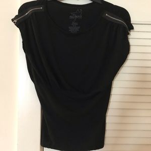 Miley Cyrus Maxazria Shirt Size XS Black